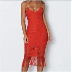 White Fox KHALEESI DRESS - BURNT ORANGE